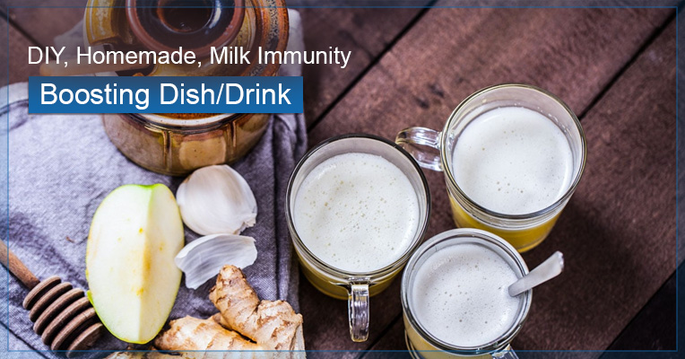 DIY, Homemade, Milk Immunity Boosting Dish/Drink